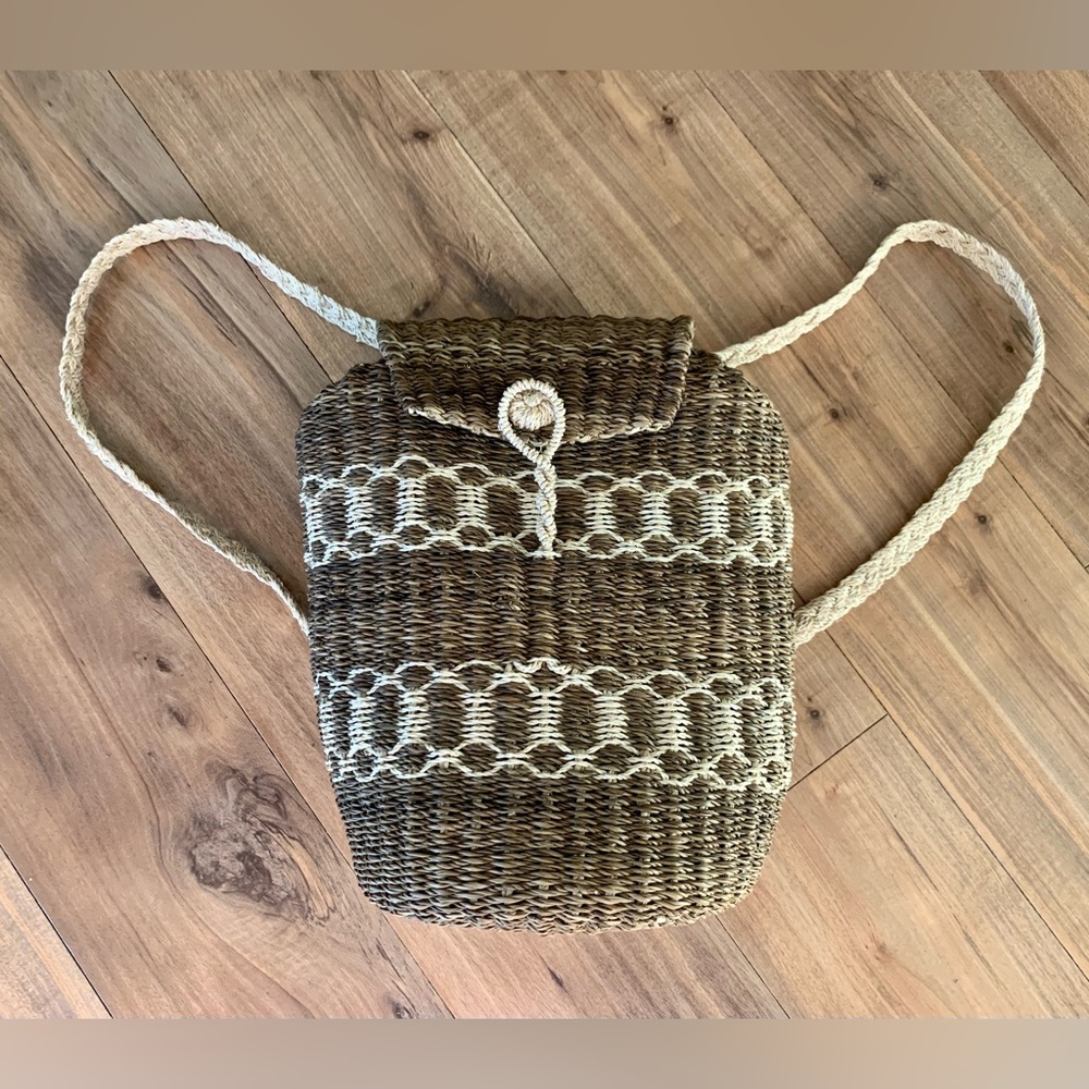 Woven Backpack Bag Boho Beach Bohemian Bucket Shoulder Bag